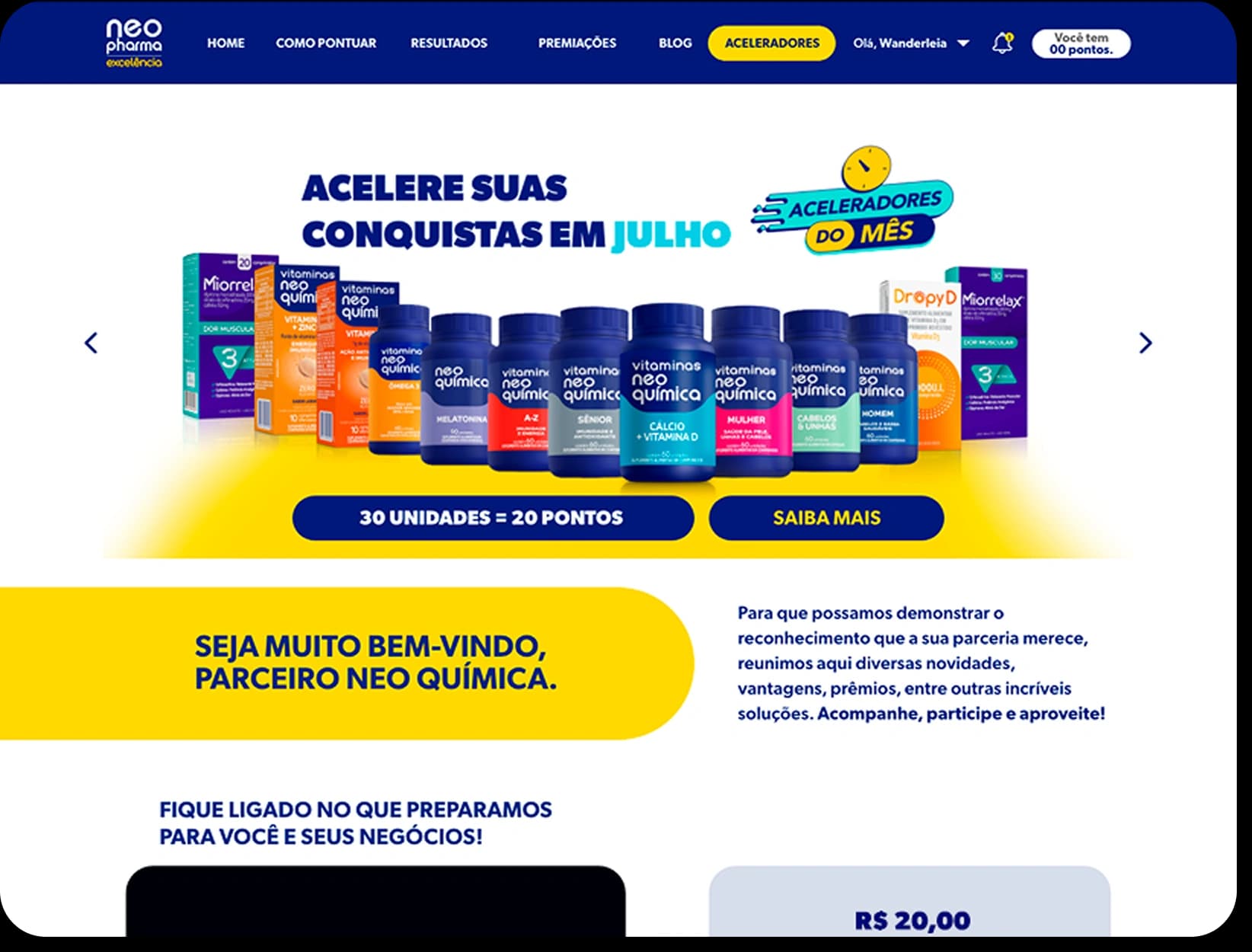 Plataforma de incentivo para farmácias independentes Neo Pharma Excelência
